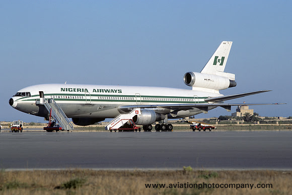 Nigeria Airways Douglas DC-10-30 5N-ANR at Luqa (1979)