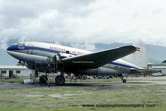 Aerovias Las Minas Curtiss C-46 CP-1077 (1979)