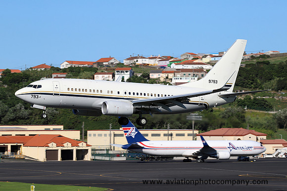 US Navy Boeing C-40A Clipper 169793 at Lajes (2024)