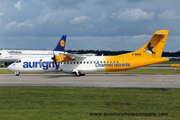 Aurigny ATR-72-200 G-BWDB at Manchester (2014)