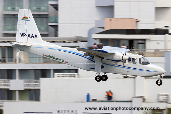 Trans Anguilla Airways Britten-Norman BN-2A-8 IslanderVP-AAA at Princess Juliana International Airport (2024)