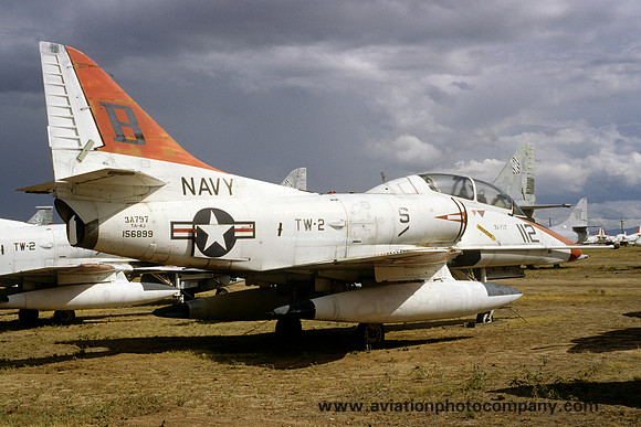 US Navy TW-2 Douglas TA-4J Skyhawk 156899/B-112 at AMARC Davis Monthan (2000)