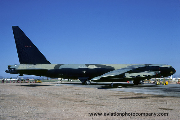 USAF Boeing B-52D 55-0053 at MASDC Davis Monthan (1978)