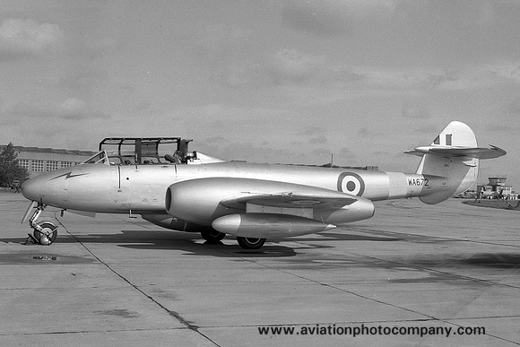 RAF 111 Squadron Gloster Meteor T.7 WA672 (1960)