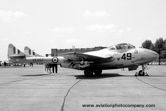RAF 4 FTS De Havilland Vampire T.11 XE857/49