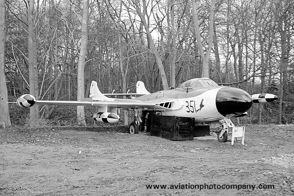 De Havilland Sea Venom FAW.21 WW217 at Ottershaw (1973)