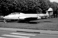 RAF Gloster Meteor T.7 WF784 at RAF Quedgeley (1975)