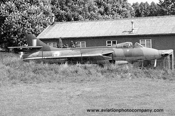 RAF Hawker Hunter F.1 7422M at 381 ATC Brook Barrks (1974)
