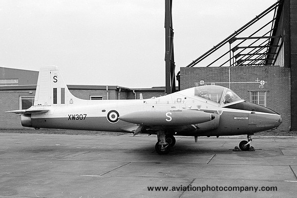 RAF 6 FTS BAC Jet Provost T.5B XW307/S at RAF Lossiemouth (1976)