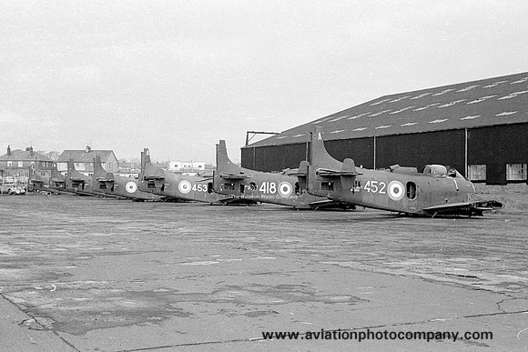 Royal Navy Douglas Skyraider AEW.1s at Prestwick