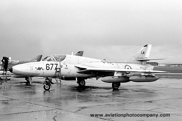 Royal Navy 764 Squadron Hawker Hunter T.8 XL603/LM677 at RNAS Lossiemouth (1971)