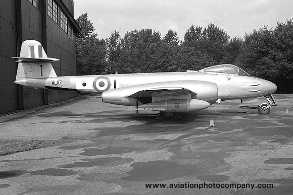 RAF Church Fenton Station Flight Gloster Meteor F.8 WL117 (1958)