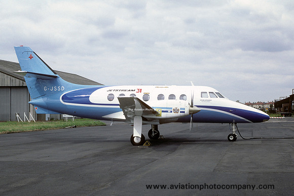 BAe Jetstream 31 G-JSSD at Prestwick (1980)