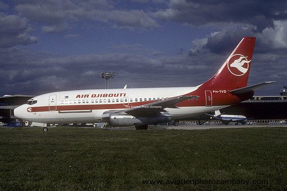 Air Djibouti (leased from Transavia) Boeing 737-2K2C(A) PH-TVD (1980)