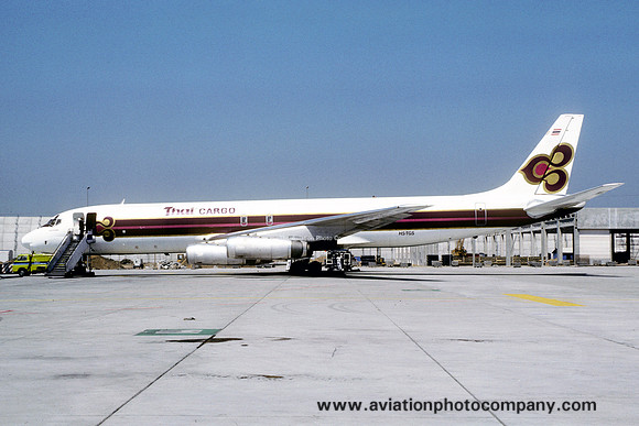 Thai Airways International Cargo Douglas DC-8-62AF HS-TGS (1980)