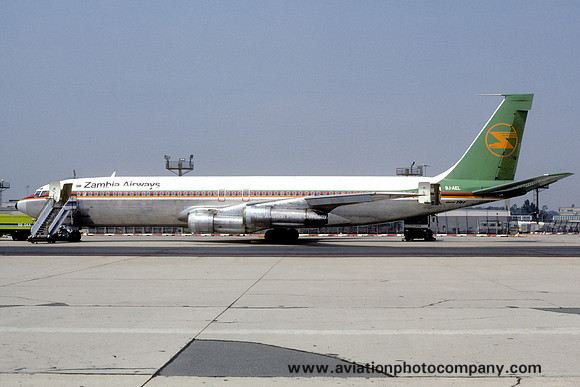 Zambia Airways Boeing 707-338C 9J-AEL (1980)