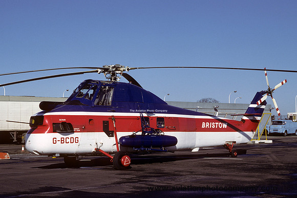 Bristow Helicopters Sikorsky S-58ET G-BCDG at Newcastle (1980)