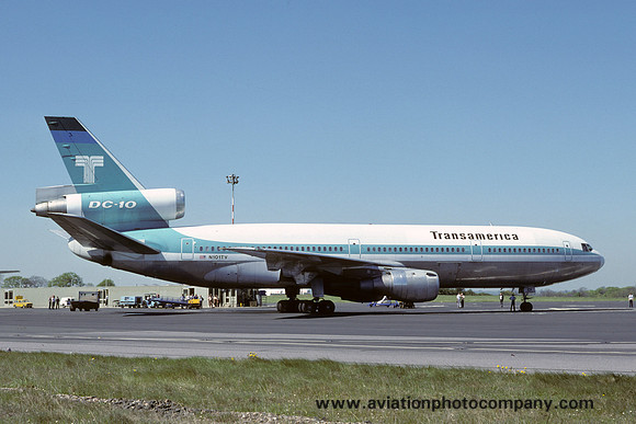 Transamerica Airlines Douglas DC-10-30 N101TV at Newcastle (1980)