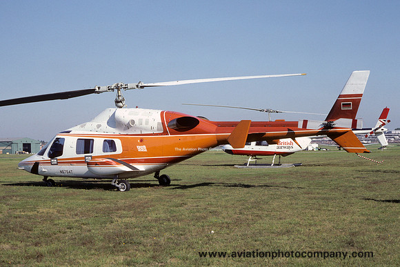 Bell 222 N5754T at Farnborough (1980)