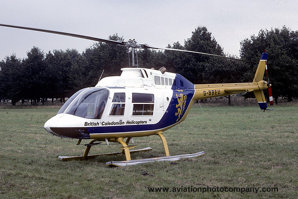 British Caledonian Helicopters Bell 206B Jet Ranger G-BBEU (1980)