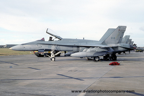 Canadian Armed Forces 421 Squadron McDonnell Douglas CF-188 Hornet 188768 at RAF Lossiemoth (1988)