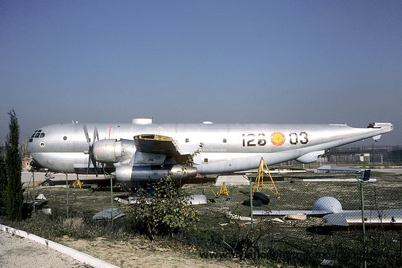 Spanish Air Force Boeing KC-97L TK.1-3/123-03 displayed at Cuatro Vientos (1987)
