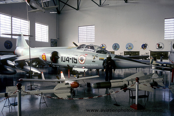 Spanish Air Force Canadair F-104G Starfighter C.8-15/104-15 displayed at Cuatro Vientos (1987)