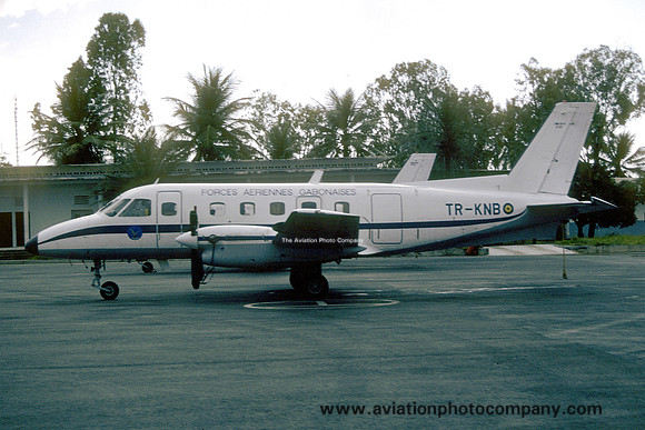 Gabon Air Force Embraer 110P1 Bandeirante TR-KNB (1985)