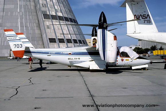 NASA/US Army Bell XV-15 N703NA at Moffett Field (1981)