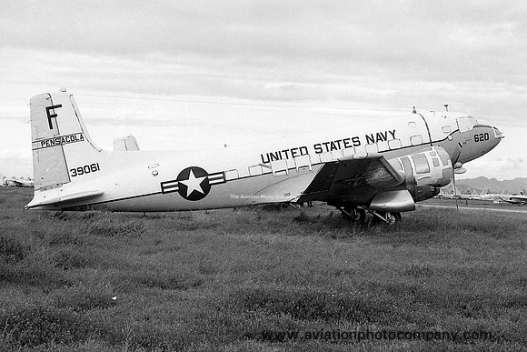 US Navy Pensacola Douglas C-117D Skytrain 39061 at MASDC Davis Monthan (1978)