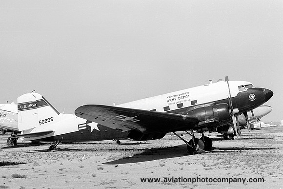 US Army Corpus Christi Army Depot Douglas C-47J Skytrain 50806 at MASDC Davis Monthan (1978)