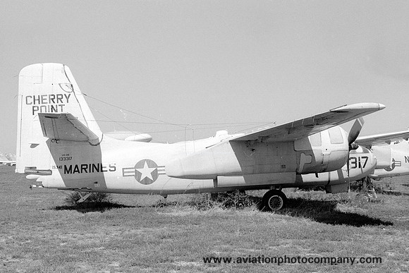 US Marines Cherry Point Grumman US-2B Tracker 133317 at MASDC Davis Monthan (1979)