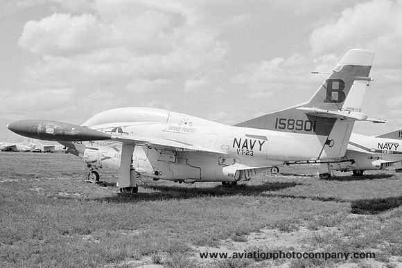 US Navy VT-23 North American T-2C Buckeye 158901/B at MASDC Davis Monthan (1978)