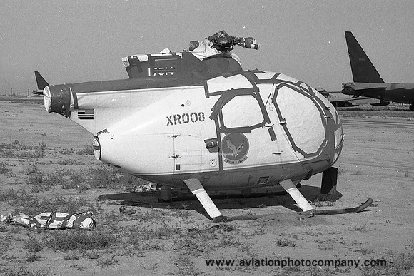 US Army Silver Eagles Hughes OH-6A Cayuse 68-17314 at MASDC Davis Monthan (1978)