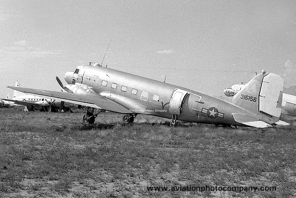 USAF Douglas C-47B Skytrain 43-16156 at MASDC Davis Monthan (1978)