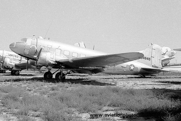 USAF Douglas C-47D Skytrain 43-48415 at MASDC Davis Monthan (1978)