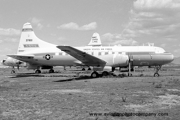 USAF Montana ANG Convair C-131B Samaritan 53-7801 at MASDC Davis Monthan (1980)