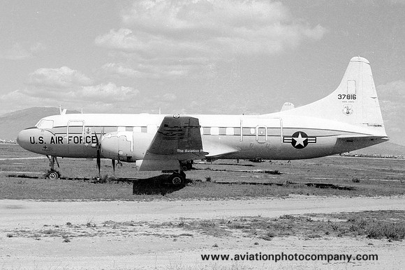 USAF South Dakota ANG Convair C-131B Samaritan 53-7816 at MASDC Davis Monthan (1980)