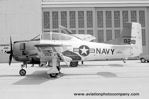 US Navy Jacksonville North American T-28B Trojan 138218 (1974)