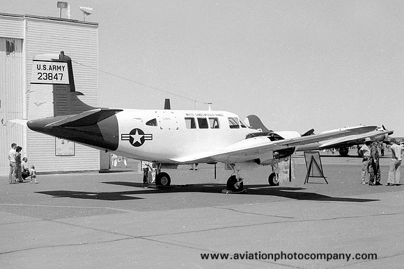 US Army White Sands Range Beech U-8F Seminole 62-3847 (1978)