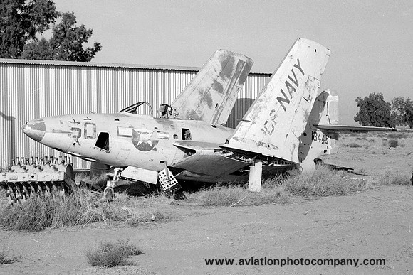 US Navy Grumman F-9J 134451 at Chandler (1979)