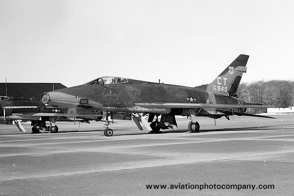 USAF Connecticut ANG 118 TFS North American F-100D Super Sabre 56-2940/CT (1974)