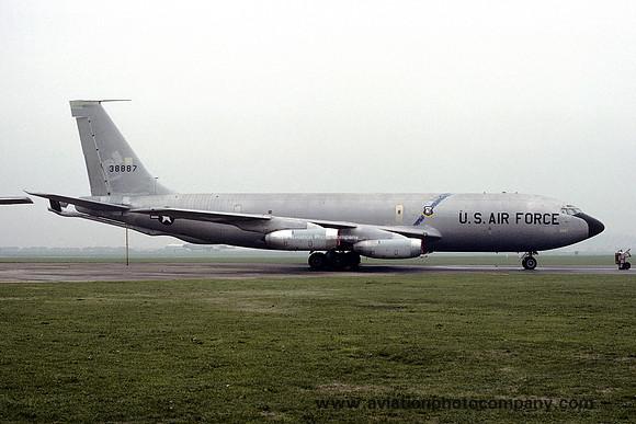 USAF 916 ARS Boeing KC-135A 63-8887 at RAF Mildenhall (1976)
