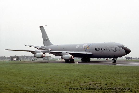 USAF 42nd Bomb Wing Boeing KC-135A 56-3624 at RAF Mildenhall (1976)