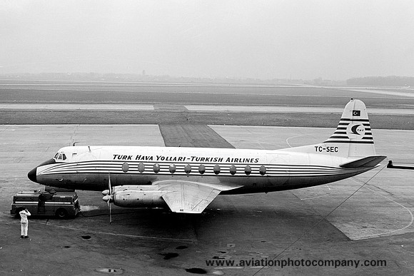 Turkish Airlines THY Vickers Viscount TC-SEC (1968)