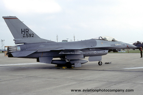 USAF 50 TFW 496 TFS General Dynamics F-16A Fighting Falcon 80-0592/HR (1984)