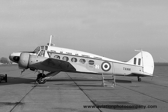 RAF Air Support Command Avro Anson C.19 TX166 (1968)