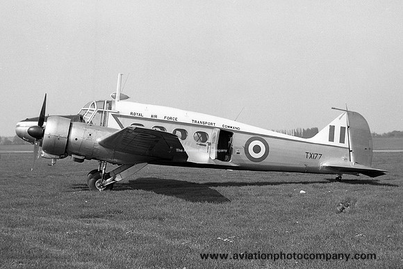 RAF Transport Command Avro Anson C.19 TX177 at Southend (1966)