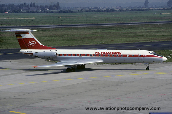 Interflug Tupolev Tu-134A DDR-SDE (1990)