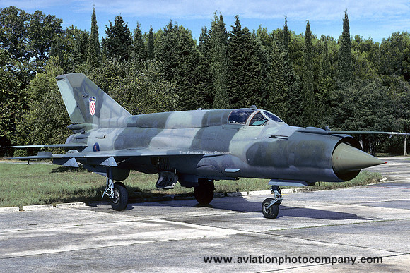 Croatian Air Force 21 ELZ Mikoyan MiG-21bis 118 (2002)